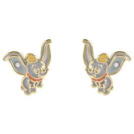 Disney Gold Plated Dumbo Stud Earrings