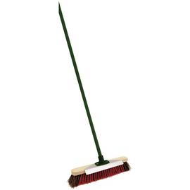 Charles Bentley 2 in 1 Outdoor Broom with Metal Scraper