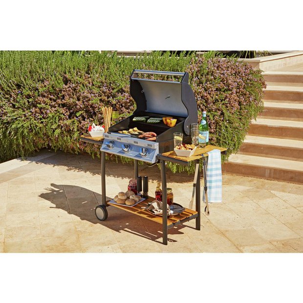 Buy 3 Burner Gas BBQ With shelf at Argos.co.uk Your Online Shop for Barbecues, Barbecues