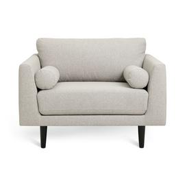 Habitat Jacob Fabric Cuddle Chair - Stone