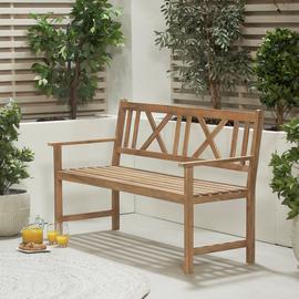 Pacific Cambridge 3 Seater Wooden Garden Bench - Natural