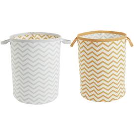 Argos Home 2x80L Chevron Kids Laundry Bag Set -Multicoloured