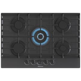 Hisense GG773B Glass Gas Hob - Black
