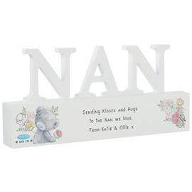 Personalised Message Me To You Wooden NAN Ornament