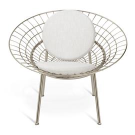Habitat 60 Lattice Stainless Steel Wire Chair - Silver