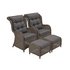 Argos Home Dave 2 Seater Lounger Set with Side Table