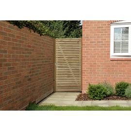 Forest Double Slatted Gate - 6ft