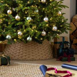 Habitat Woven Collapsible Tree Skirt - 68cm