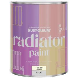 Rust-Oleum Radiator Satin Paint 750ml - Clotted Cream