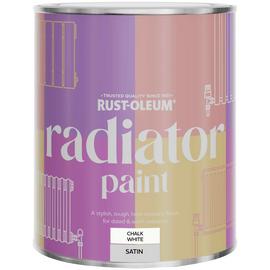Rust-Oleum Radiator Satin Paint 750ml - Chalk White