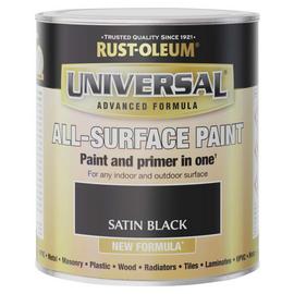 Rust-Oleum Universal All-Surface Satin Paint 750ml - Black
