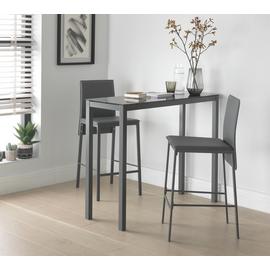 Argos Home Lido Glass Bar Table & 2 Chairs