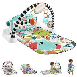 Fisher-Price Glow and Grow Kick & Play Piano Gym - Blue