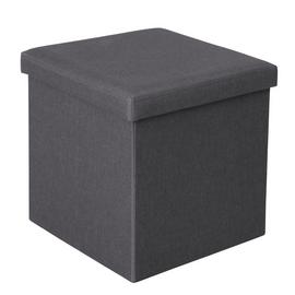 Argos Home Small Fabric Ottoman - Grey