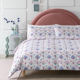 Habitat Cotton Eyes and Heart Print Bedding Set