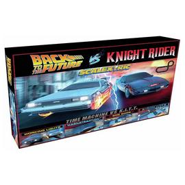Scalextric 1980s TV Back to the Future vs Knight -Rider Set