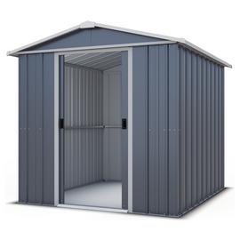 YardMaster Castleton Metal Apex Garden Shed - 6 x 7ft