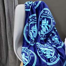 Manchester City Fleece Throw - Blue - 150x100cm