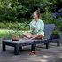 Keter Daytona Rattan Effect Sun Lounger - Graphite