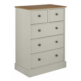 Argos Home Kensington 5 Drawer Chest - Grey & Oak