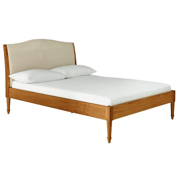 Buy Heart of House Ketton Upholstered Double Bed Frame Oak at Argos