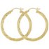 Bracci 9ct Gold 30mm Twist Hoop Earrings.