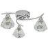 Argos Home Leilani 3 Light Glass Ceiling Light - Silver