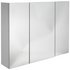 Argos Home 3 Door Mirrored Cabinet - White