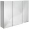 Argos Home 3 Door Mirrored Cabinet - White
