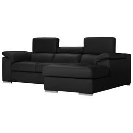 Argos Home Valencia Right Hand Corner Chaise Sofa - Black