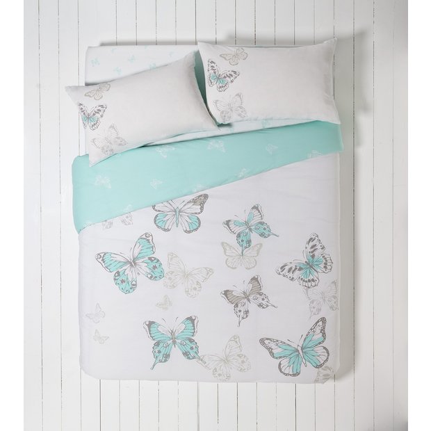 Buy HOME Butterfly Blue Bedding Set Bundle Single at Argos.co.uk