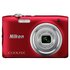 Nikon Coolpix A100 20MP 5x Zoom Compact Camera - Red