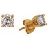 Revere 9ct Yellow Gold Diamond Solitaire Stud Earrings