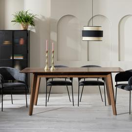 Habitat Callan Extending Wood Veneer 4-6 Seater Dining Table