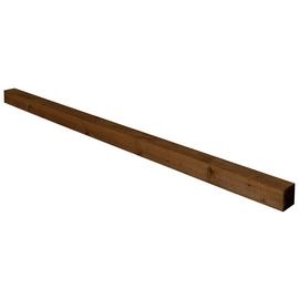 Forest Brown Incised Fence Post - Pack of 4