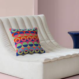 Habitat 60 Ronda Embroidered Cushion by Margo Selby -43x43cm