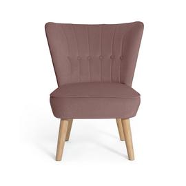 Habitat Alexis Velvet Cocktail Chair - Pink