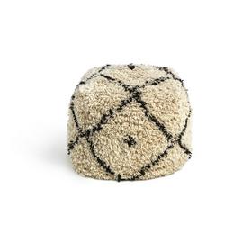 Kaikoo Gentry Wool Pouffe - White