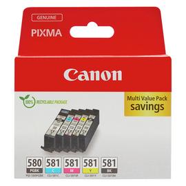 Canon PGI-580PGBK  & CLI-581 Ink Cartridges - Black & Colour