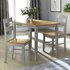 Argos Home Chicago Solid Wood Dining Table & 4 Grey Chairs