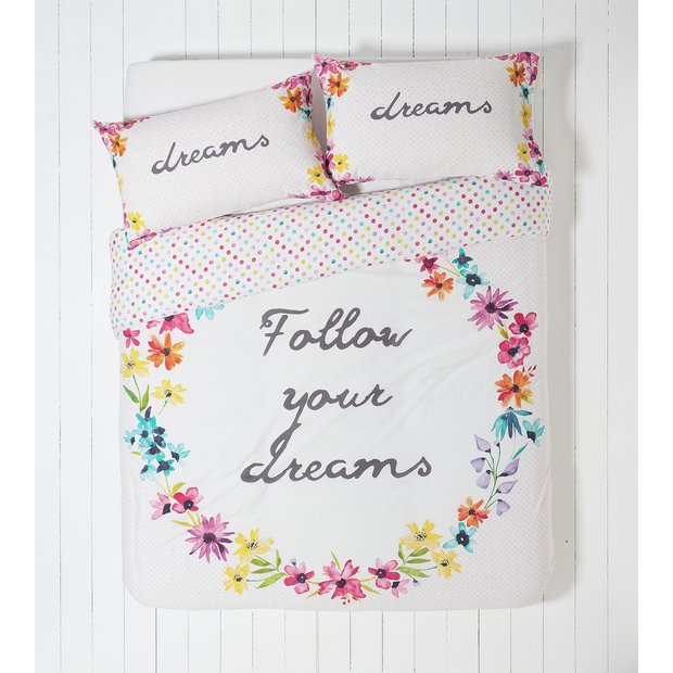 Buy HOME Follow Your Dreams Bedding Set Single at Argos.co.uk Your