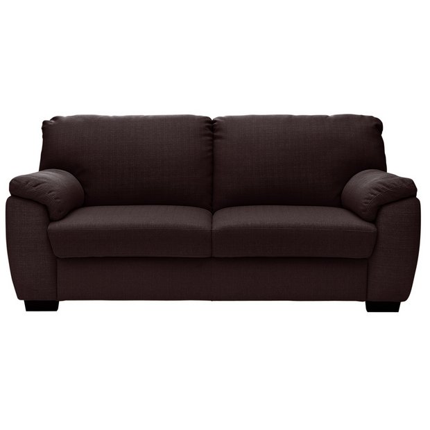 Buy Collection Milano 2 Seater Fabric Sofa Bed - Chocolate at Argos.co