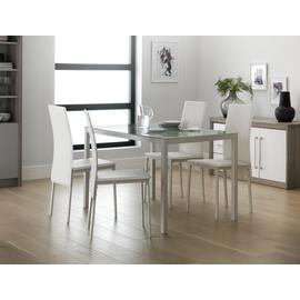 Argos Home Lido Glass Dining Table & 4 Chairs