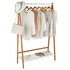 Argos Home Belvoir Clothes Rail with Shelf - Bamboo & White