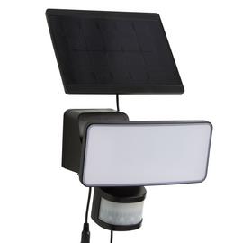 White Plastic Solar Sensor LED Flood Light - 800lm