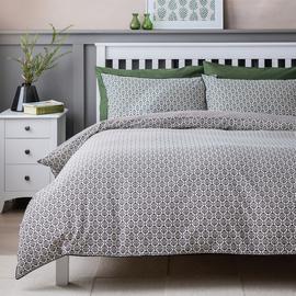 Habitat Woodblock Geo Print Bedding Set