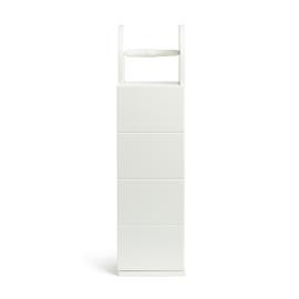 Habitat Tidy Cupboard with Toilet Roll Holder - White