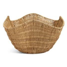 Habitat Rattan Wave Storage Basket - Natural