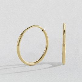 Revere 9ct Yellow Gold Hoop Earrings