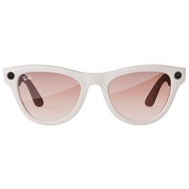 Ray-Ban Meta Skyler, Shiny Warm Grey, Cinnamon Pink